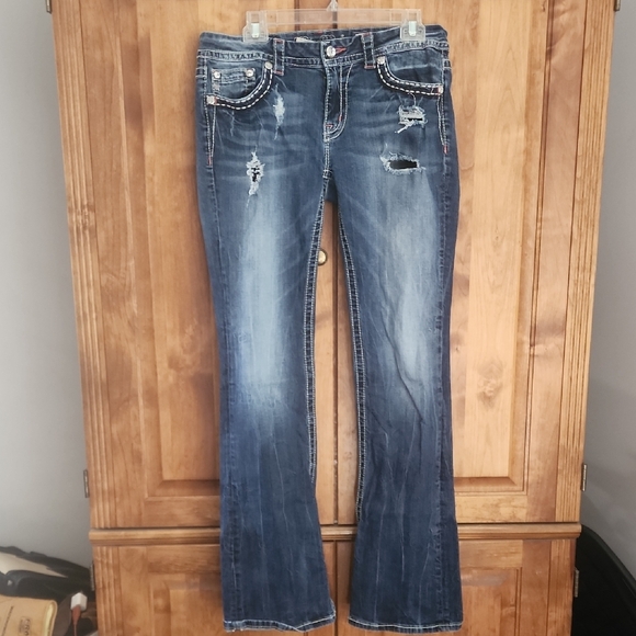 Miss Me Women's Blue Jeans - Picture 4 of 8
